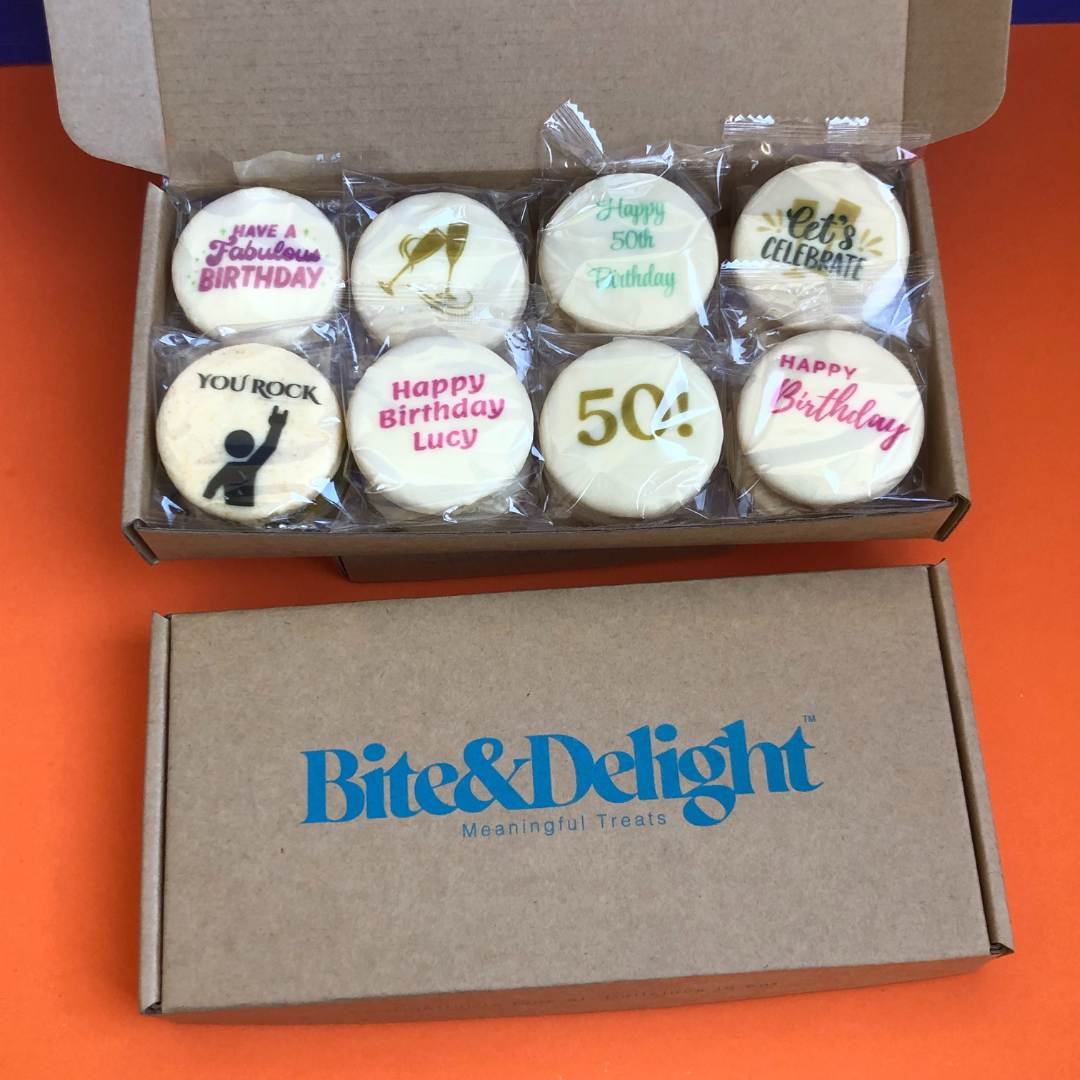 16 box birthday cookie selection
