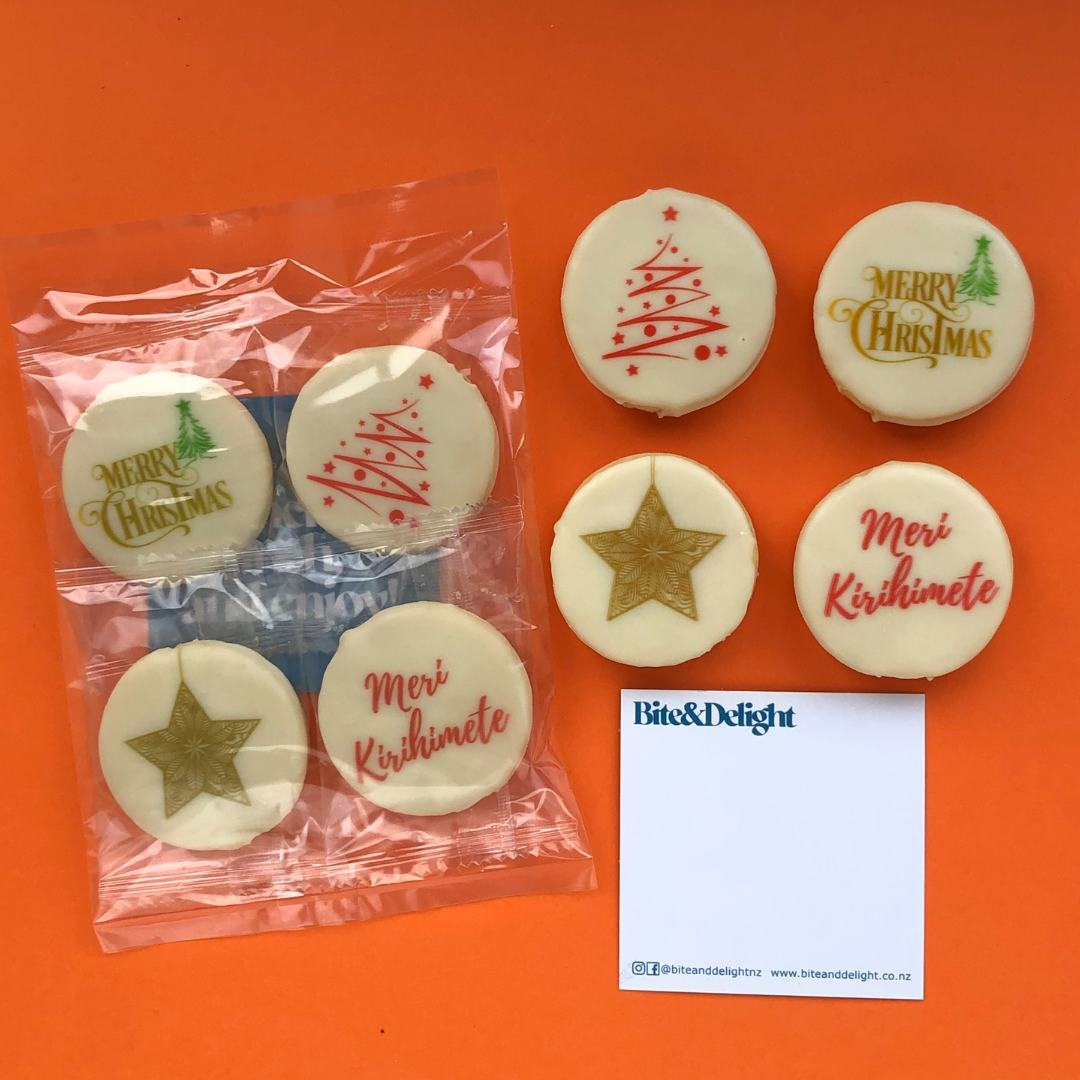 4 pack custom cookies with card