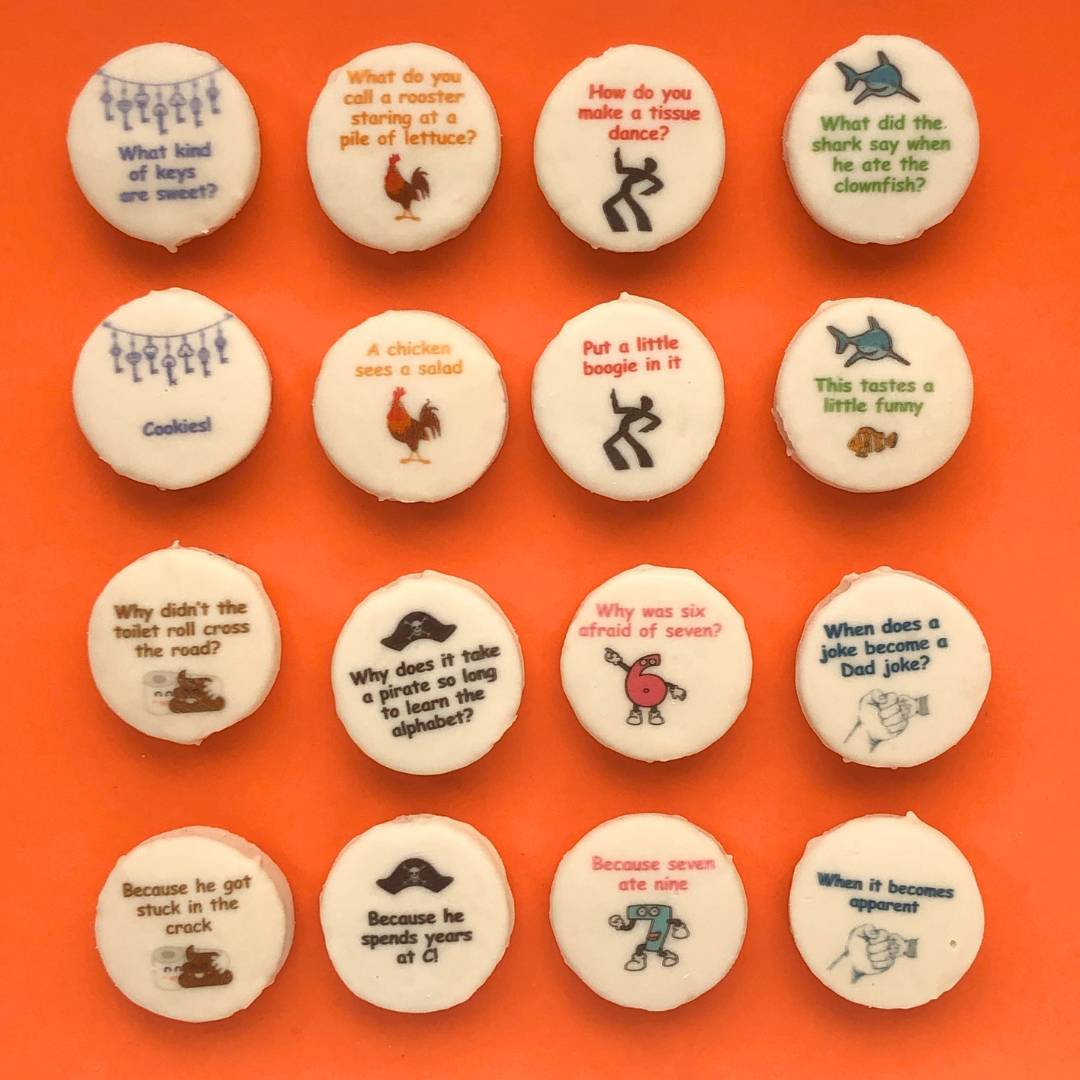 Dad Joke Printed Cookies