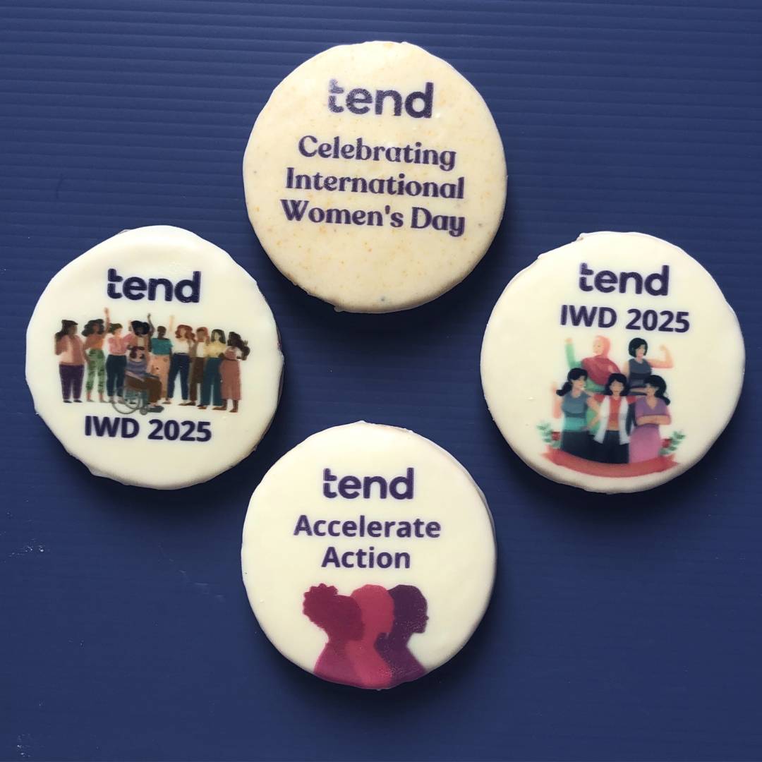 Tend gift box cutom printed cookies