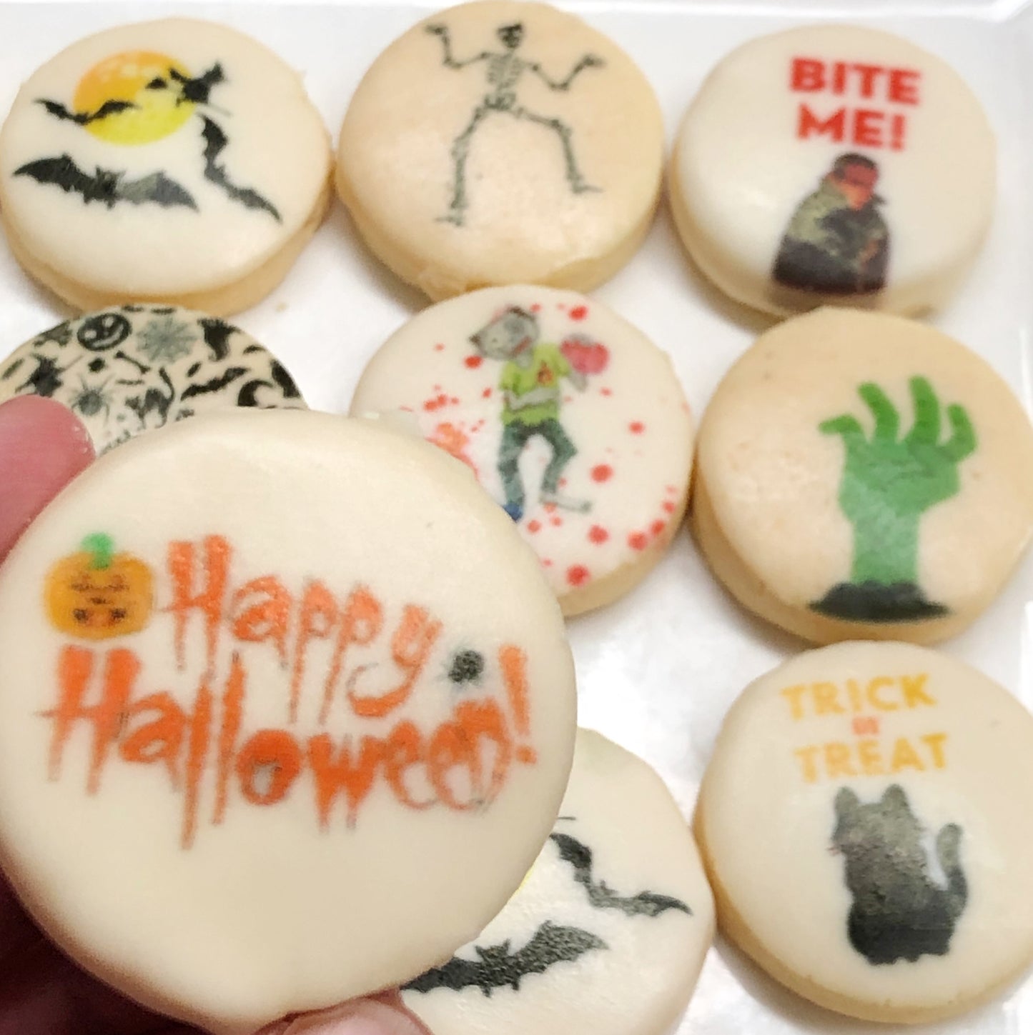 Halloween Custom printed cookie designs