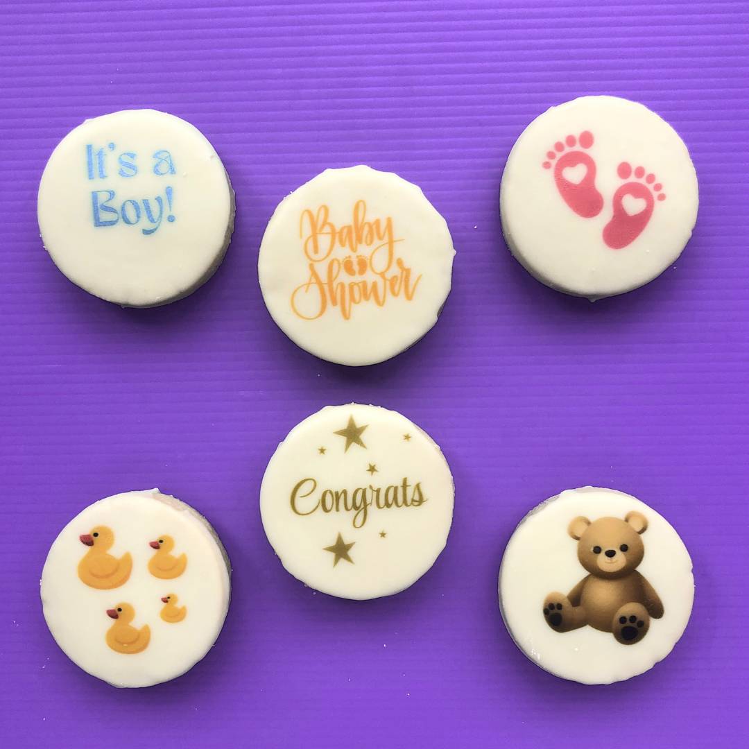 Baby printed cookies