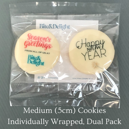 Custom Cookie Dual Pack Medium Cookies wrapped