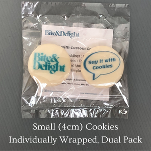 
                  
                    Custom Cookie Dual Pack Small Cookies wrapped
                  
                