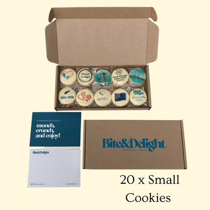 Bite & Delight 20 Small Custom Cookie Gift Box